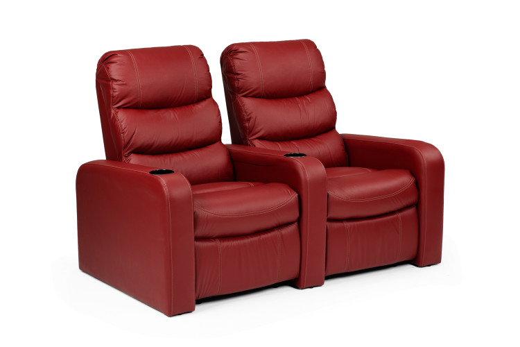 Cinema Pro 2 Seater Recliner - Red Recliner Couches - 3