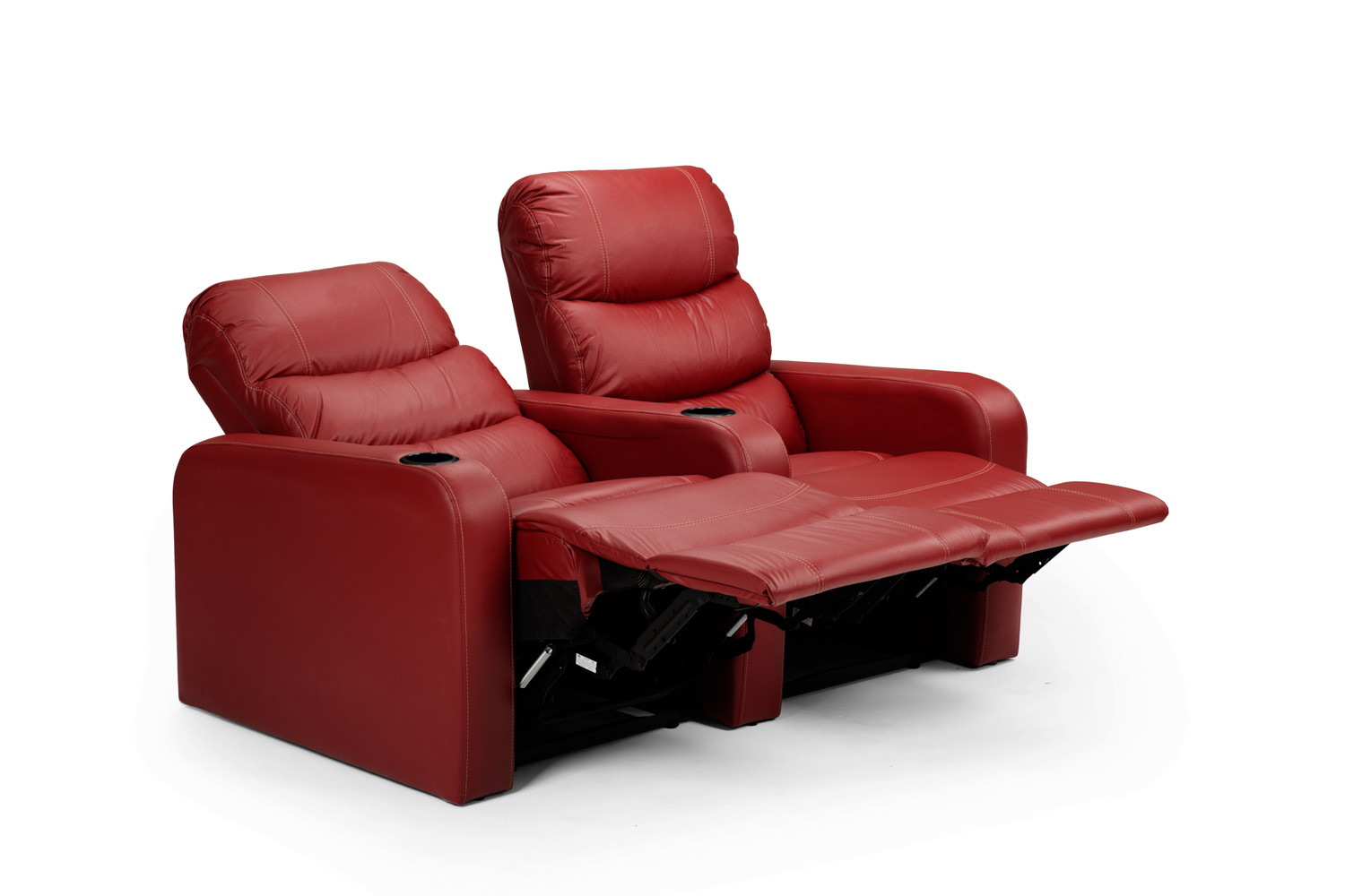 Cinema Pro 2 Seater Recliner - Red Recliner Couches - 5