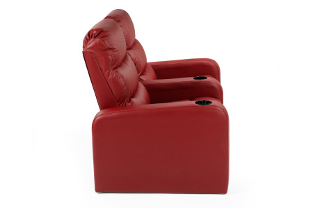 Cinema Pro 2 Seater Recliner - Red Recliner Couches - 8