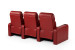 Cinema Pro 3 Seater Recliner - Red Recliner Couches - 6
