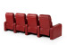Cinema Pro 4 Seater Recliner - Red Recliner Couches - 5