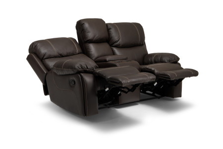 Halton 2 Seater Cinema Recliner - Mocca 2 Seater Recliners - 4