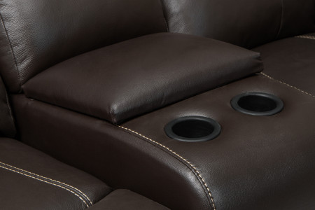 Halton 2 Seater Cinema Recliner - Mocca 2 Seater Recliners - 11