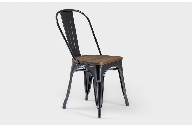 Oslo Metal Dining Chair - Black -