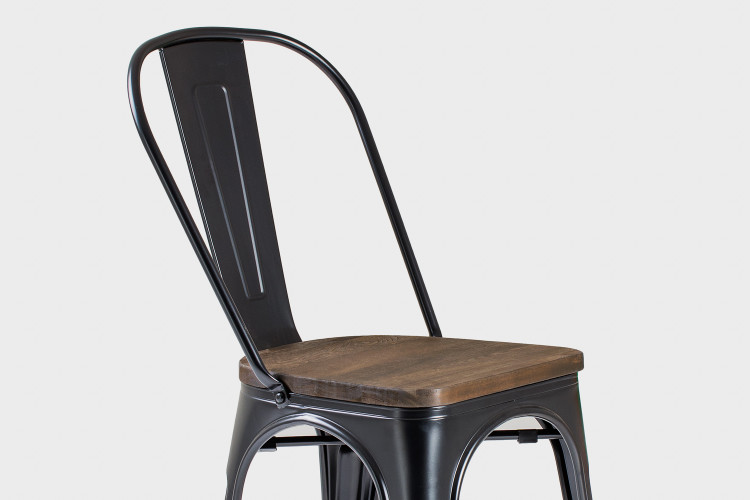 Oslo Metal Dining Chair - Black -