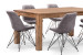 Vancouver Enzo 6 Seater Dining Set (1.6m) - Vintage Grey 6 Seater Dining Sets - 4