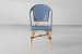 Carcel Dining Chair - Navy & White -