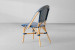 Carcel Dining Chair - Navy & White -