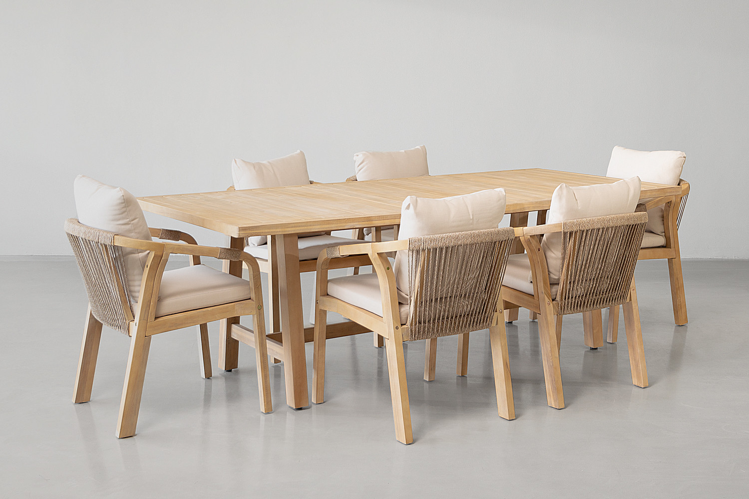 Luciana 6 Seater Patio Dining Set - 2.3m | Cielo