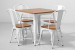 Odell Metal 4 Seater Dining Set - Matte White All Dining Sets