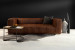 Carson 3 Seater Leather Couch - Brown Leather Couches - 1