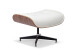 Snowden Leather Lounge Chair  - White Leather Loungers - 6