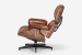 Snowden Leather Lounge Chair - Tan Leather Loungers - 10