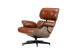 Snowden Leather Lounge Chair - Tan Leather Loungers - 9