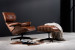 Snowden Leather Lounge Chair - Tan Leather Loungers - 1