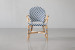 Coria French Bistro Chair - Navy & White Dining Chairs - 3