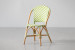 Tara French Bistro Chair - Green & White