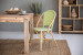 Tara French Bistro Chair - Green & White -