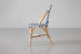Tara French Bistro Chair - Navy & White -