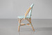 Tara French Bistro Chair - Light Teal & White -