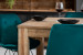 Montreal Enzo 6 Seater Dining Set - 1.6m - Velvet Teal -