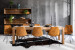 Montreal Enzo 8 Seater Dining Set 2.4m - Aged Mustard -