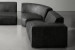 Jagger Leather Modular - Grand Corner Couch with Ottoman - Lead Leather Modular Couches - 5