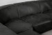 Jagger Leather Modular - Grand Corner Couch with Ottoman - Lead Leather Modular Couches - 7