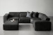 Jagger Leather Modular - Corner Couch With Ottoman - Lead Corner Couches - 6
