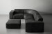 Jagger Leather Modular - Corner Couch With Ottoman - Lead Corner Couches - 3