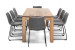 Montreal Halo 8 Seater Dining Set - 2.4m - Storm Grey -