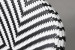 Ineze Armchair - Black & White -