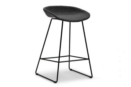 Ashlyn Upholstered Bar Chair - Black -