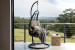 Black Jasper Pe Rattan Patio Hanging Chair for Sale -