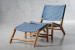 Kuta Lounger - Navy & White Lounge Chairs - 2