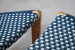 Kuta Lounger - Navy & White Lounge Chairs - 5