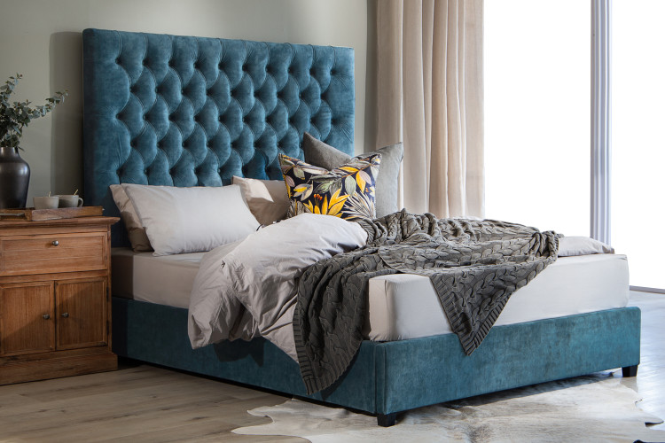 Kate Kylan Bed Combo - King XL - Aged Teal King Extra Length Beds - 1
