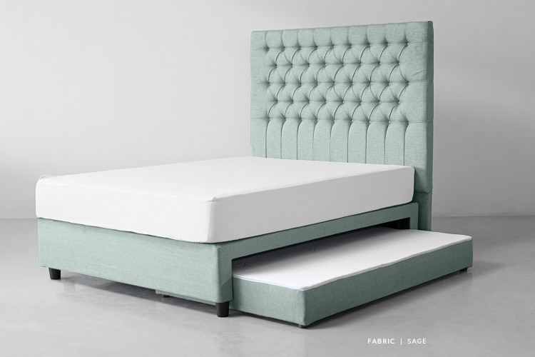 Bella - Dual Function Bed - Queen - Sage Queen Size Beds - 1