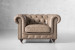 Jefferson Chesterfield Leather Armchair - Smoke Armchairs - 1