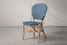 Serte' Bistro Dining Chair - Navy & White Dining Chairs - 2
