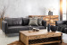 Ottavia Leather Lounge Suite - Charcoal Lounge Suites - 1