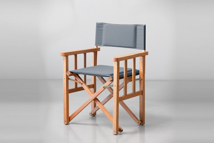 Kalahari Director's Chair - Charcoal Patio Chairs - 1