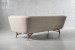 Brando 3 Seater Velvet Couch - Stone Fabric Couches - 3