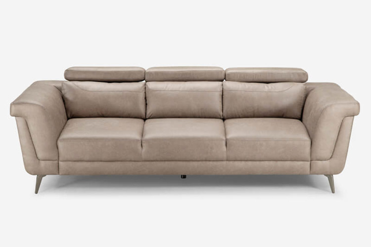 Laurence 3-Seater Couch - Sandstone Fabric Couches - 1