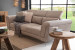 Laurence 3-Seater Couch - Sandstone Fabric Couches - 1