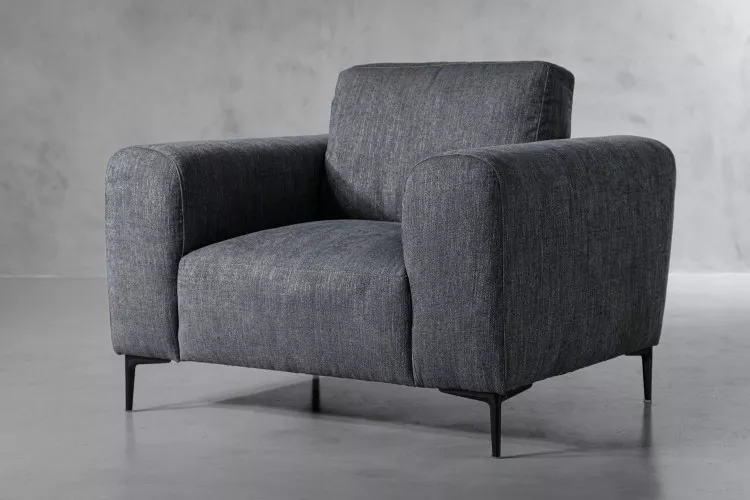 Horton Armchair - Storm Fabric Armchairs - 1