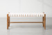 Zachary Leather Bench - White Benches - 2