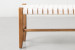 Zachary Leather Bench - White Benches - 8