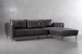 Ottavia Leather L Shape Couch - Charcoal L-Shape Couches - 3