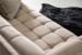 Brando 3 Seater Velvet Couch - Stone Fabric Couches - 5